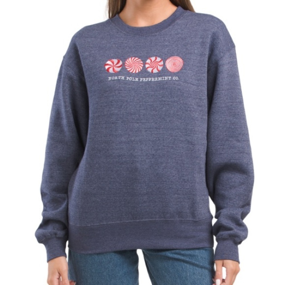 Pacific & Co. | Navy Holiday Sweatshirt Christmas Size Small